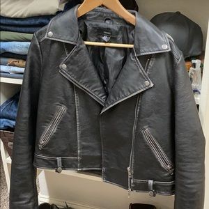 Faux leather jacket